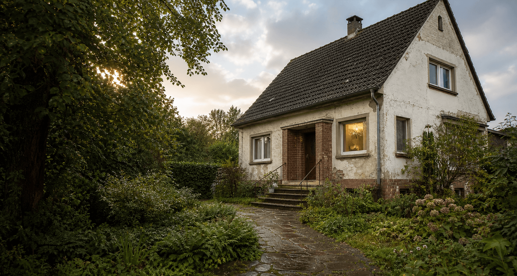 Geerbtes älteres Haus mit Garten und Modernisierungspotenzial